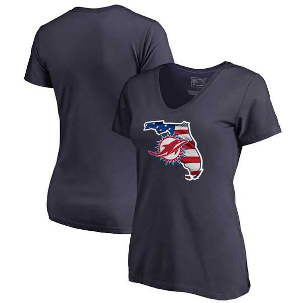 Women Miami Dolphins Navy NFL Pro Line by Fanatics Branded Banner State T-Shirt,We sell and wholesale Women Miami Dolphins Navy NFL Pro Line by Fanatics Branded Banner State T-Shirt on line form chian!